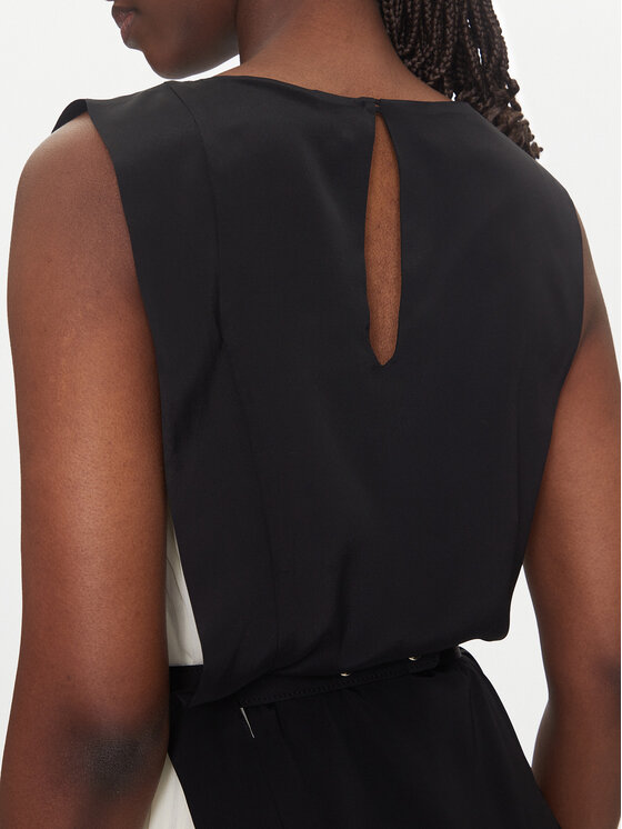 Simona Corsellini Simona Corsellini Sukienka koktajlowa P25CPAB01001 Kolorowy Slim Fit
