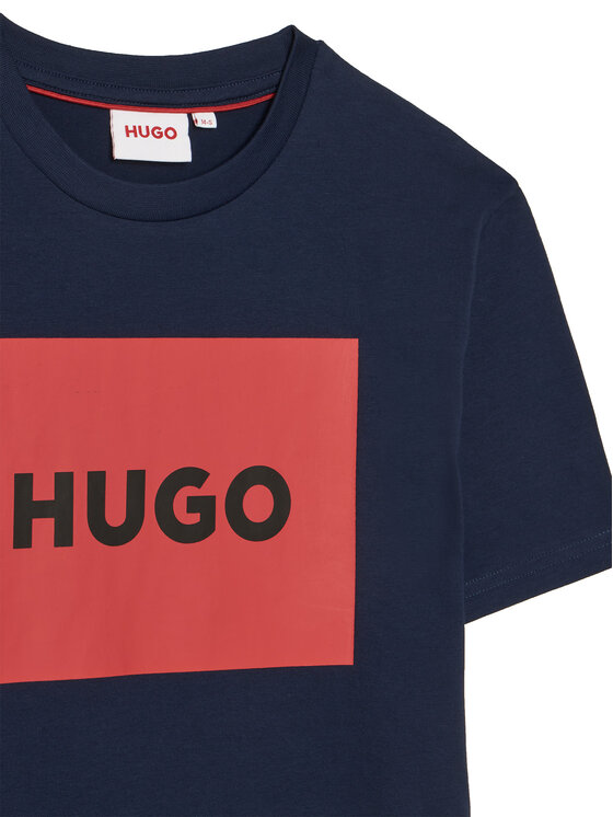 HUGO HUGO T-Shirt G00572 D Granatowy Regular Fit