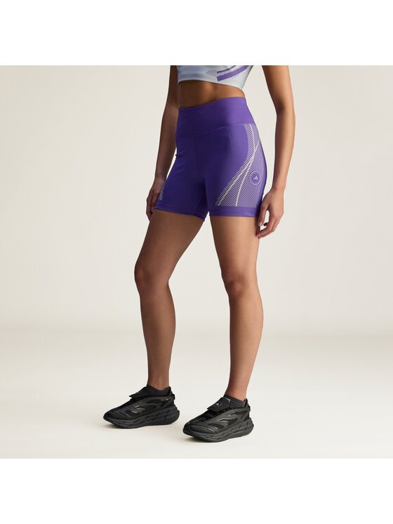 adidas by Stella McCartney adidas by Stella McCartney Szorty sportowe by Stella McCartney TruePace Running Leggings Short Fioletowy Fitted Fit
