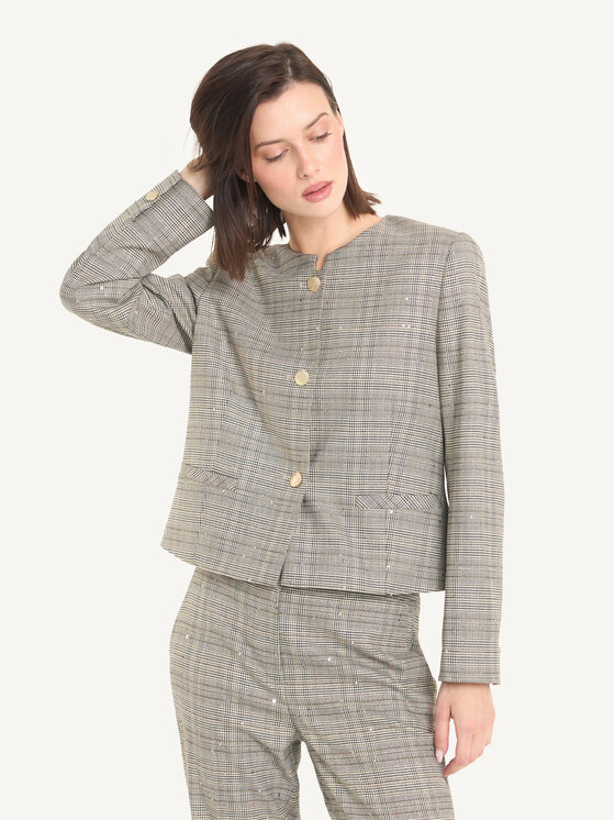 KMX KMX Marynarka 108450005 Brązowy Fitted Fit