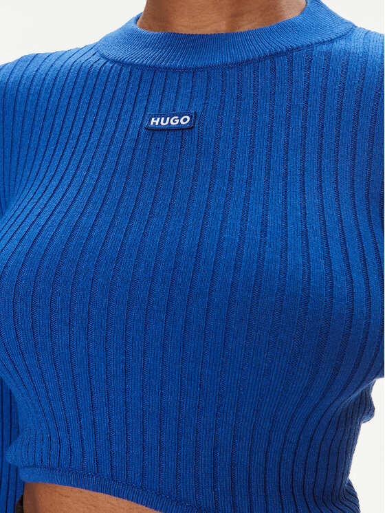 HUGO Hugo Светр Succoire_B 50514280 Голубий Slim Fit