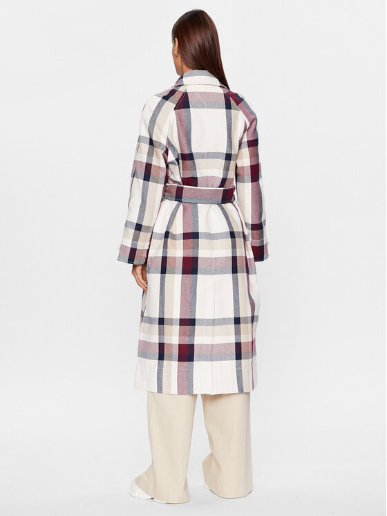 Tommy Hilfiger Tommy Hilfiger Płaszcz przejściowy WW0WW40055 Kolorowy Regular Fit