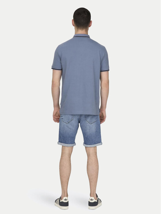 Only & Sons Only & Sons Polokošeľa Fletcher 22024827 Modrá Regular Fit