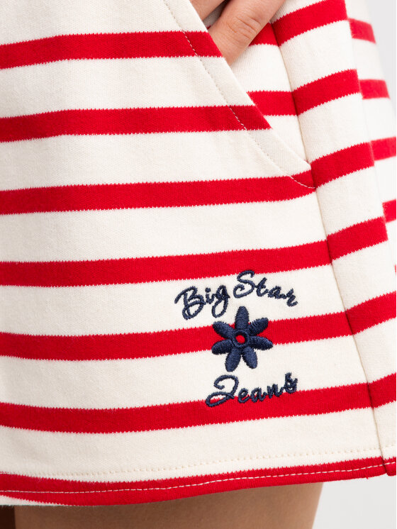 BIG STAR BIG STAR Szorty materiałowe MARUNASH Czerwony Basic Fit