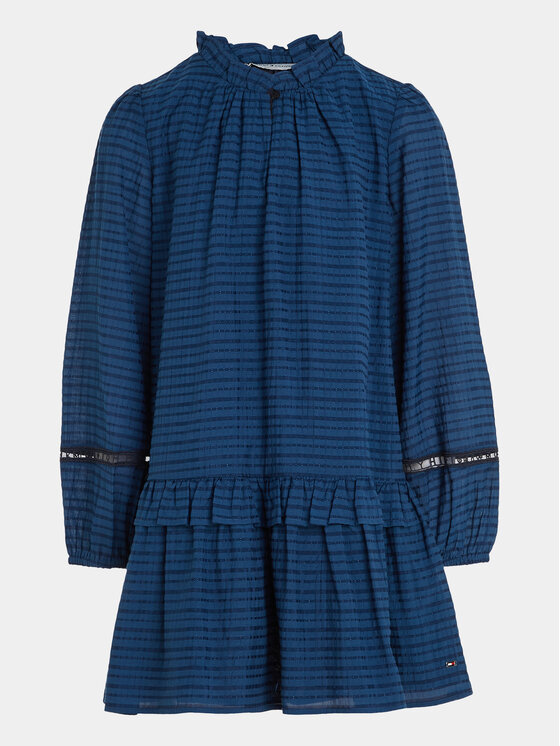 Tommy Hilfiger Tommy Hilfiger Rochie de zi KG0KG07577 Albastru Regular Fit