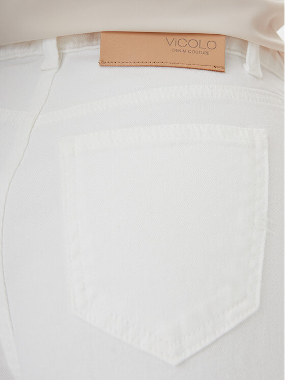 ViCOLO ViCOLO Farmer DD5144 Fehér Wide Leg