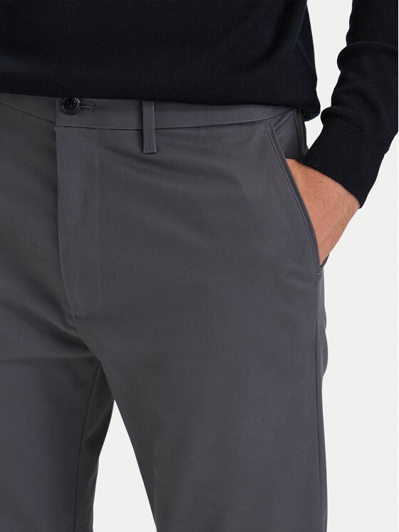 Calvin Klein Calvin Klein Chinos kelnes LV04LD613G Tamsiai pilka Slim Fit