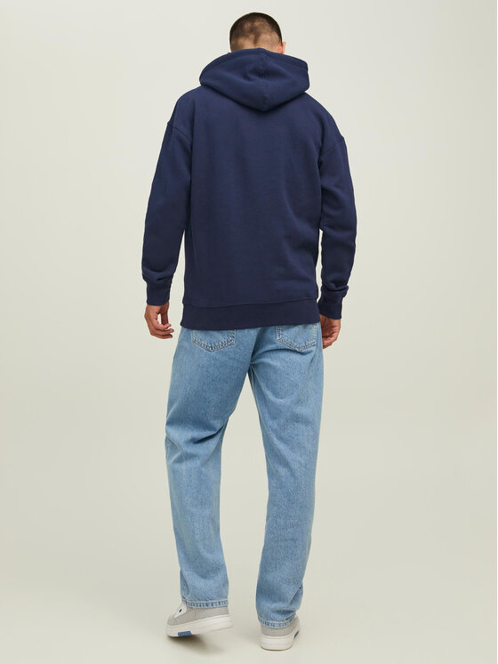 Jack&Jones Jack&Jones Majica dugih rukava Star 12208157 Tamnoplava Relaxed Fit