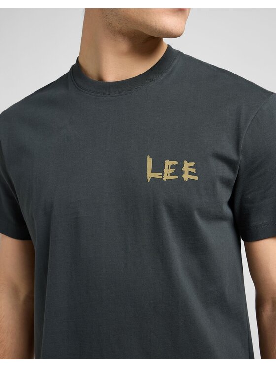 Lee Lee T-shirt RELAXED GRAPHIC TEE Grigio Relaxed Fit