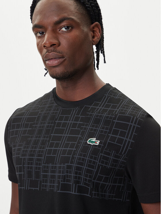 Lacoste Lacoste Tricou tehnic TH4782 Negru Regular Fit