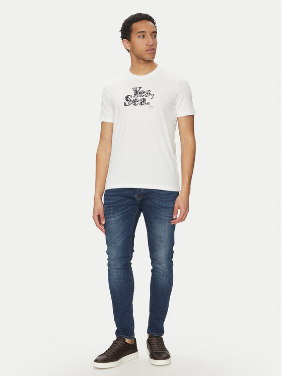 Liu Jo Liu Jo T-krekls QA5190 J4924 Balts Regular Fit