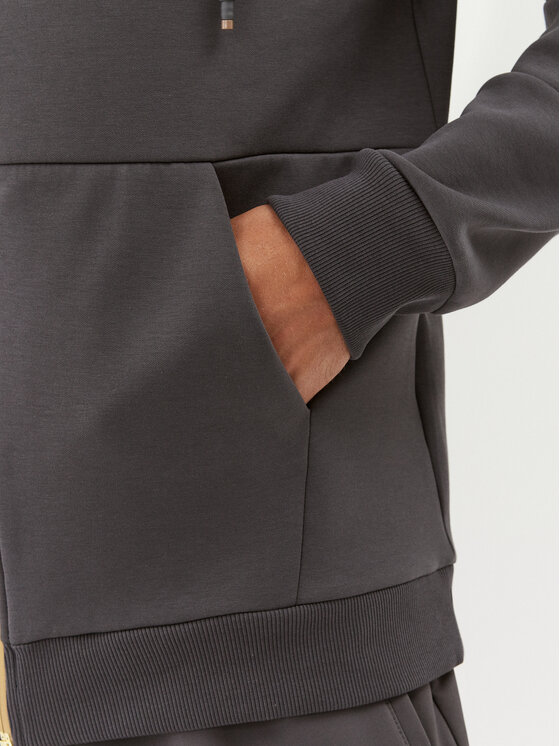 BOSS Boss Bluză 50493495 Gri Regular Fit