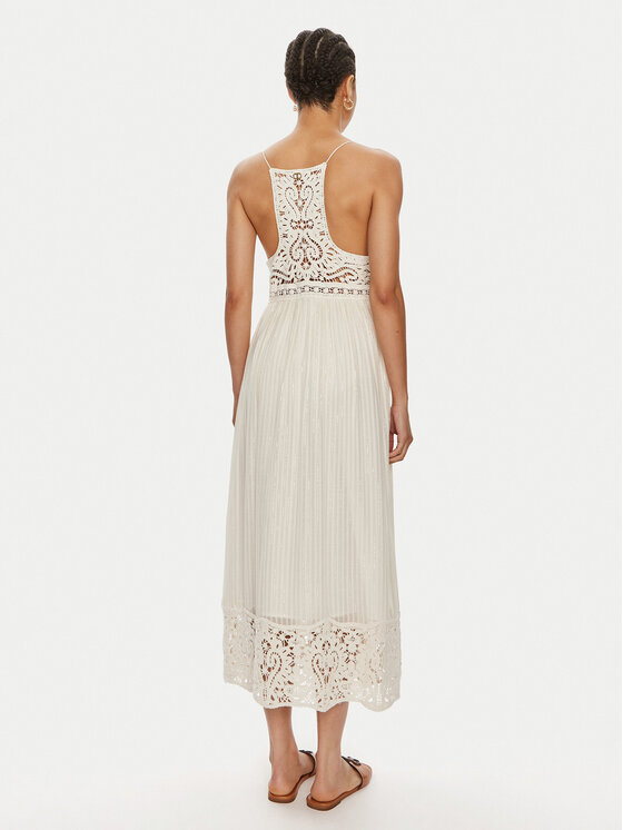 TWINSET TWINSET Лятна рокля 241TT3171 Екрю Loose Fit