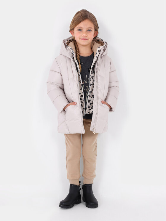 Mayoral Mayoral Пухено яке 4.418 Екрю Regular Fit