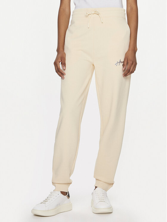 HUGO Hugo Teplákové kalhoty Easy 50509171 Béžová Relaxed Fit