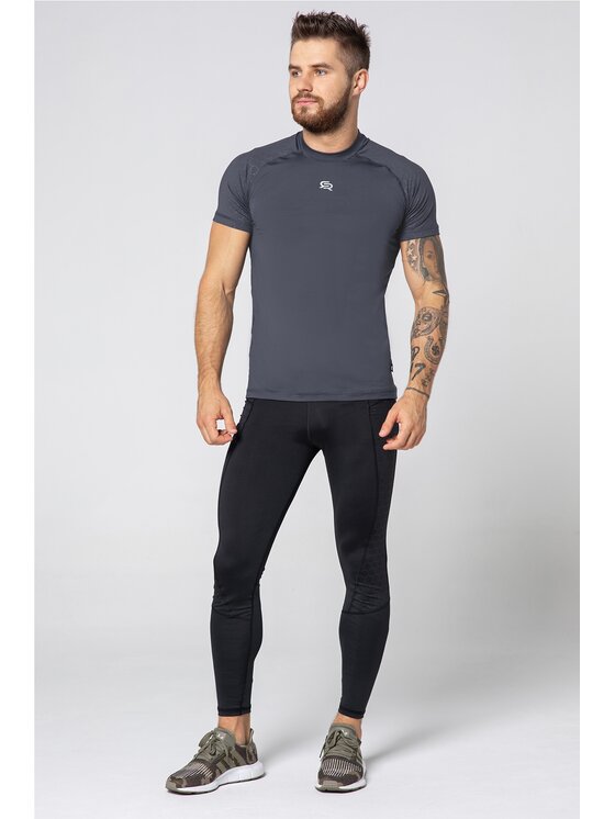 ROUGH RADICAL ROUGH RADICAL Koszulka techniczna STONE Szary Slim Fit