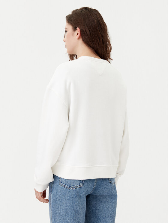 Tommy Jeans Tommy Jeans Mikina DW0DW19408 Écru Boxy Fit