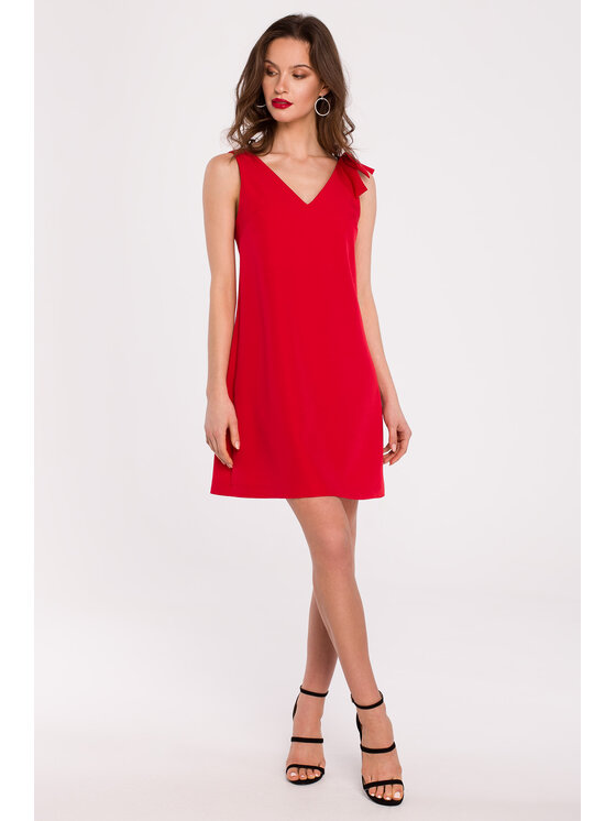 Makover Makover Abito da sera K128 Rosso Regular Fit
