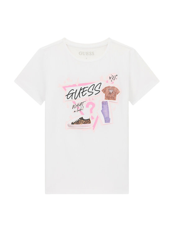 Guess Guess T-Shirt J6YI02 K3667 Biały Regular Fit