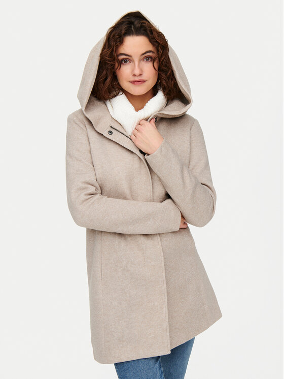 ONLY ONLY Płaszcz przejściowy Sedona 15142911 Beżowy Regular Fit