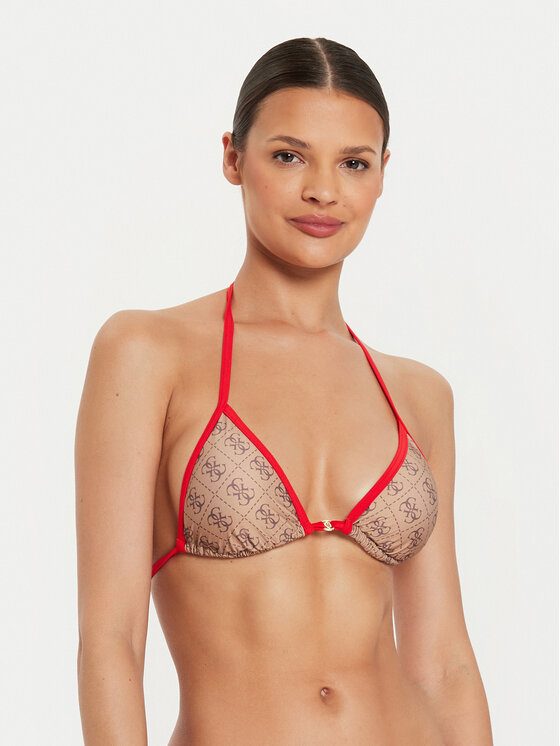 Női Bikini felső Guess, Méret: XS, Barna, E4YJ13 MC04R