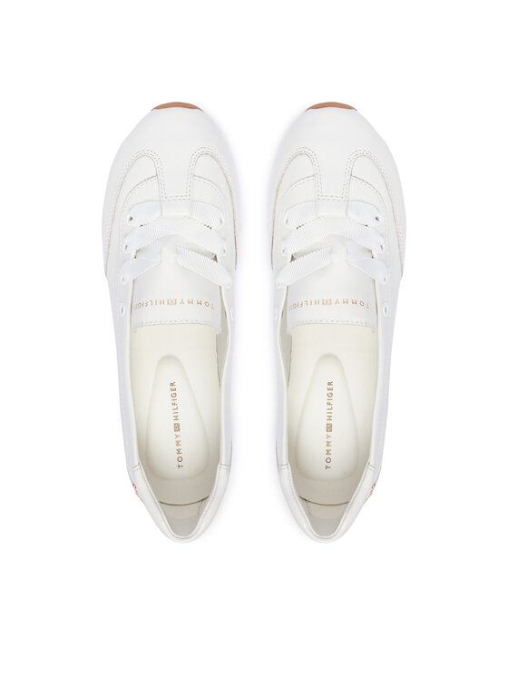 Tommy Hilfiger Tommy Hilfiger Ballerine Bella Ballet Sneaker FW0FW09449 Bianco