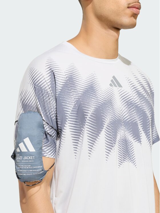adidas adidas Kurtka do biegania 168107 Szary Loose Fit