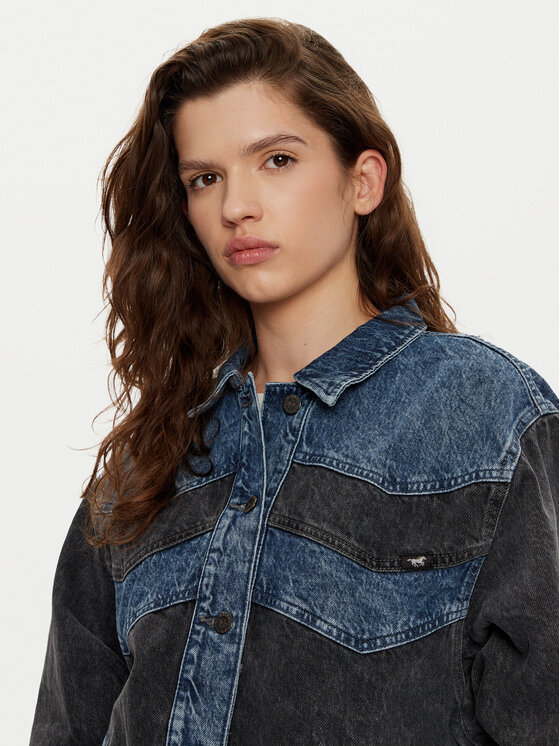 Mustang Mustang Kurtka jeansowa 1016012 Szary Loose Fit