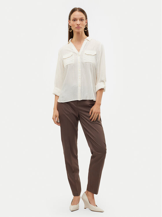 Vero Moda Vero Moda Chino hlače Nila 10320940 Rjava Tapered Fit