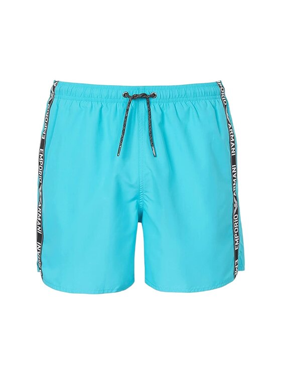 Emporio Armani Emporio Armani Pantaloncini da bagno Costume Emporio Armani Logo Tape Turchese Regular Fit