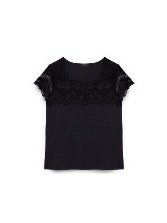 Fiorella Rubino Fiorella Rubino T-shirt G093L108580N033 Nero Regular Fit