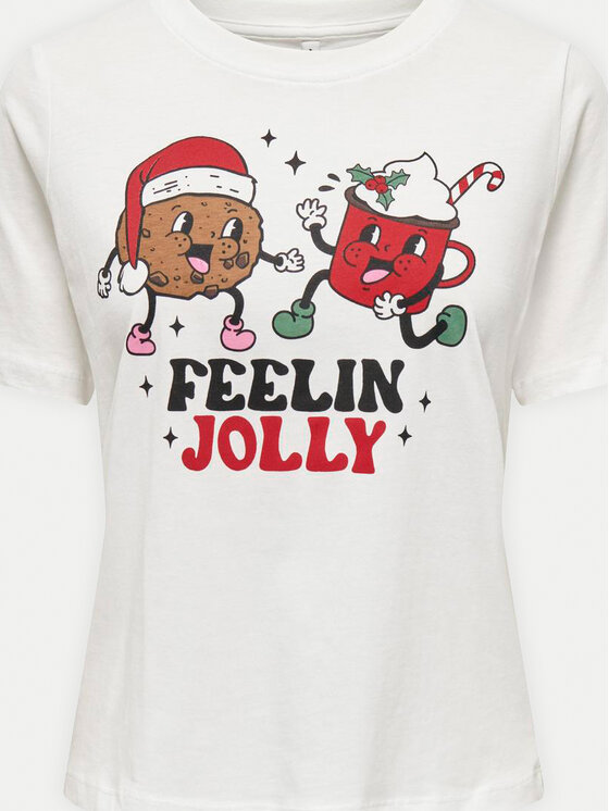 ONLY ONLY T-krekls Rosie 15332339 Balts Regular Fit