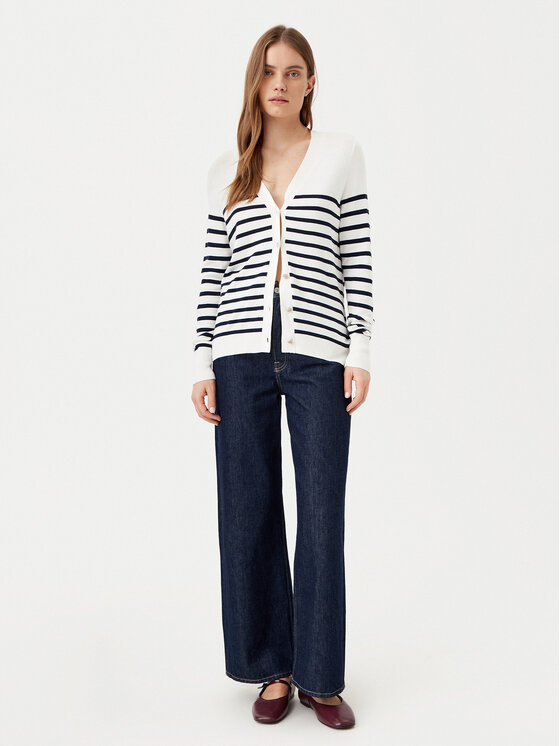 Vila Vila Strickjacke Wennie 14100579 Weiß Regular Fit