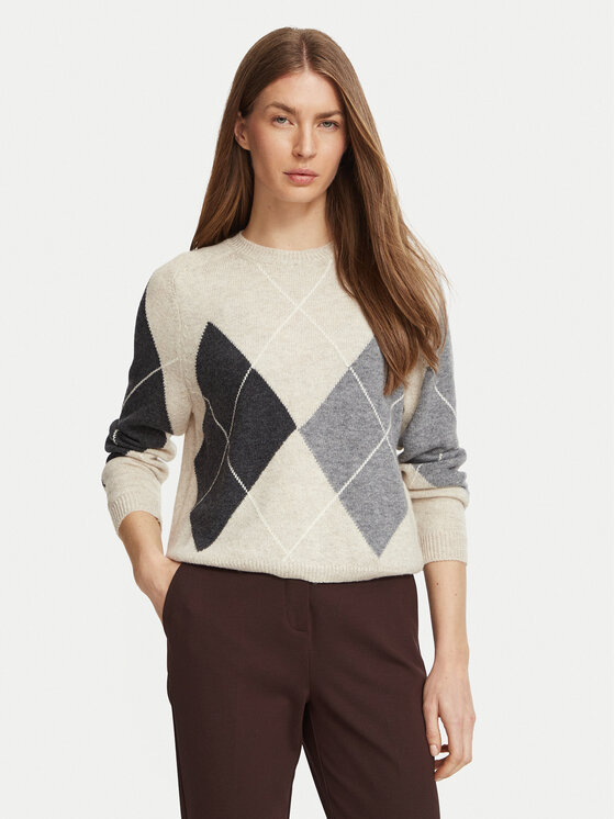 Marella Marella Πουλόβερ 2625366212200 Μπεζ Regular Fit