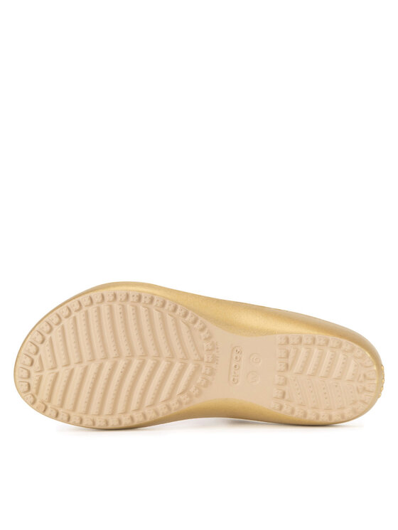 Crocs Crocs Iešļūcenes KADEE II METALLIC SANDAL W 210147-710 Zelta