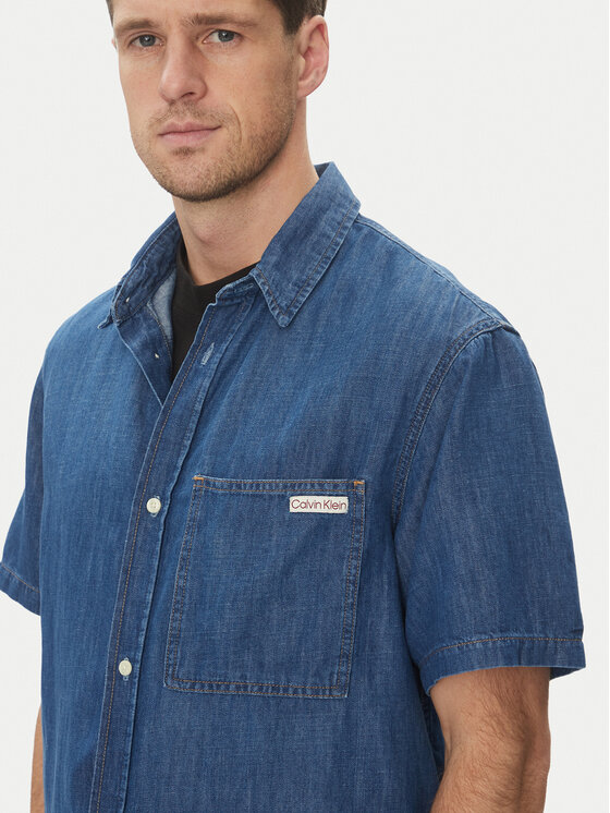Calvin Klein Jeans Calvin Klein Jeans džínová košile J30J327178 Modrá Regular Fit