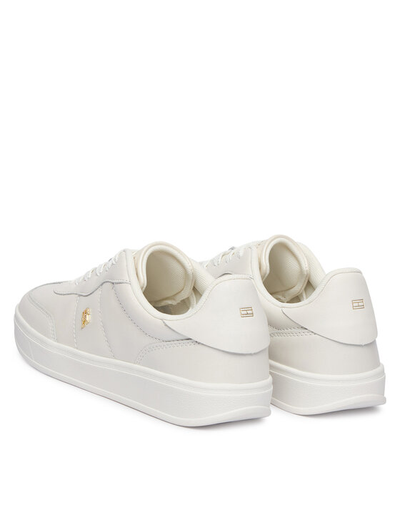 Tommy Hilfiger Tommy Hilfiger Sneakers Th Heritage Shiny Sneaker FW0FW09179 Alb