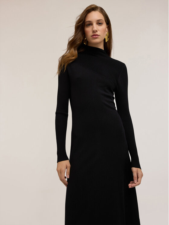 Motivi Motivi Vestito da giorno 7632W001434N033 Nero A-Line Fit