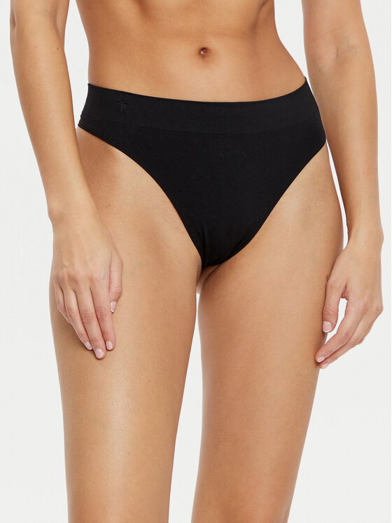 LAUREN RALPH LAUREN Chilot tanga 4L0010 Negru