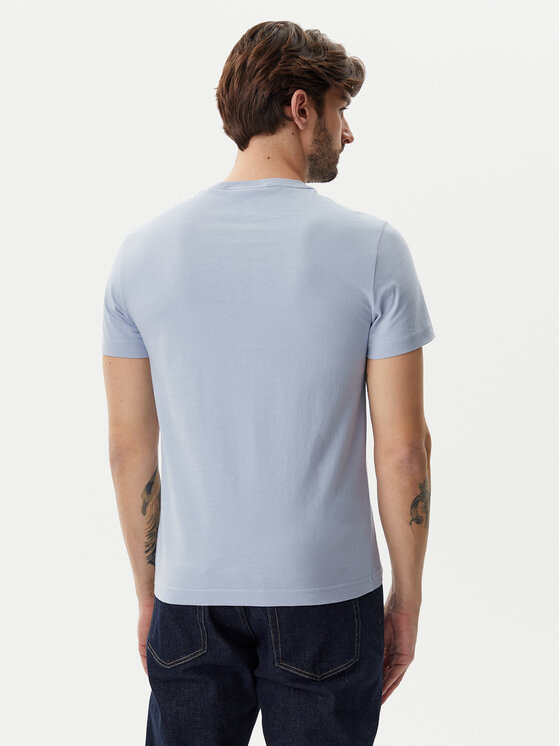 Calvin Klein Calvin Klein T-shirt Satin Bonded Logo K10K114162 Svijetloplava Regular Fit