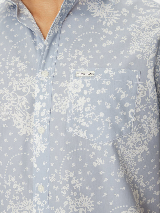 Guess Jeans Guess Jeans Camicia M5GH16 WH8R1 Blu Regular Fit