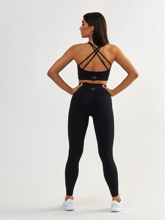 BeShaped BeShaped Legginsy Modelujące - Gym Queen Czarny Shaping Fit