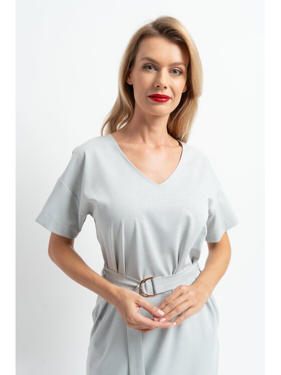 CLICK CLICK Φόρεμα κοκτέιλ Sukienka Gloria Gray Γκρι Standard Fit