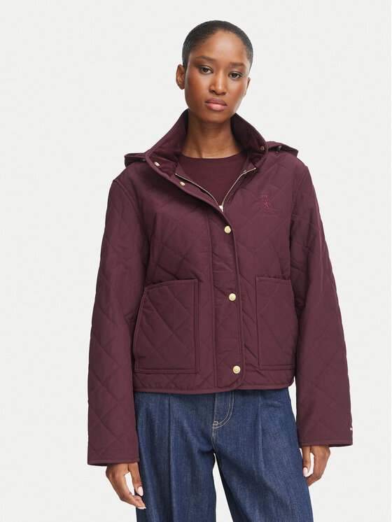 Tommy Hilfiger Tommy Hilfiger Demisezoninė striukė WW0WW51512 Vyšninė Regular Fit
