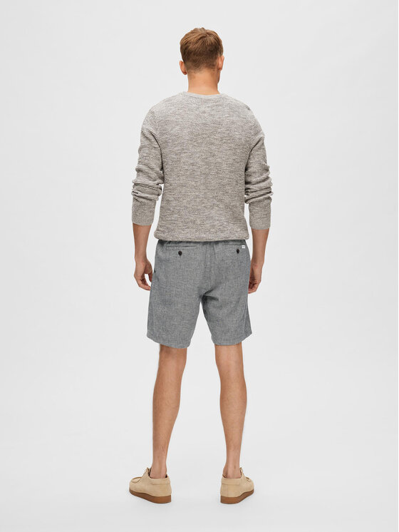 Selected Homme Selected Homme Pantaloncini di tessuto Slhregular-Brody 16087638 Grigio Regular Fit
