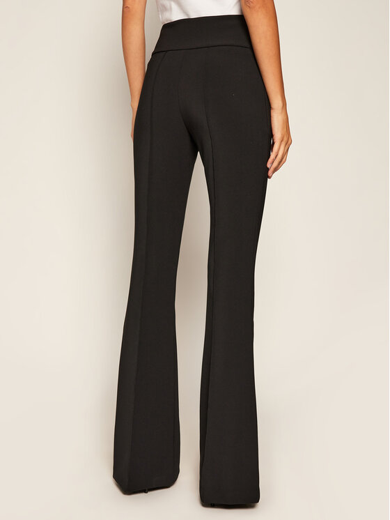 Elisabetta Franchi Elisabetta Franchi Kalhoty z materiálu PA-358-06E2-V259 Černá Regular Fit