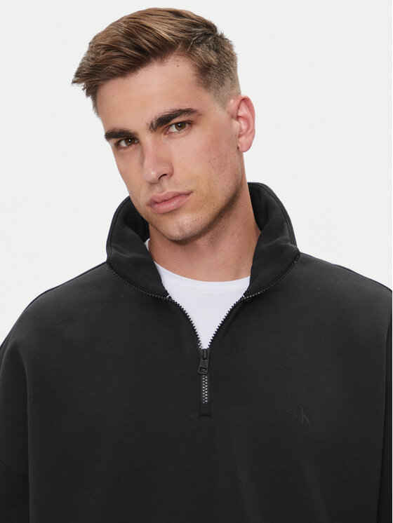 Calvin Klein Jeans Calvin Klein Jeans Felpa Colorblock J30J325640 Nero Relaxed Fit