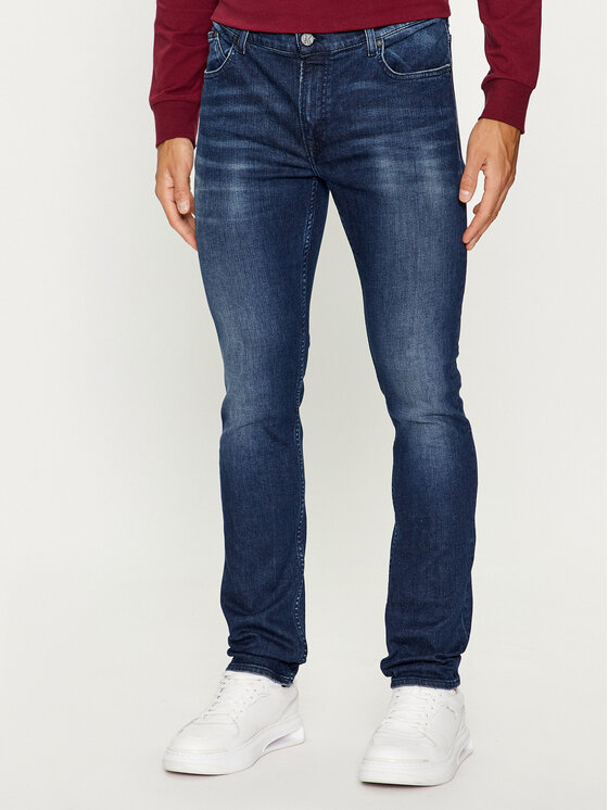 KARL LAGERFELD Jeans Hlače 265801 534835 Mornarsko Modra Slim Fit