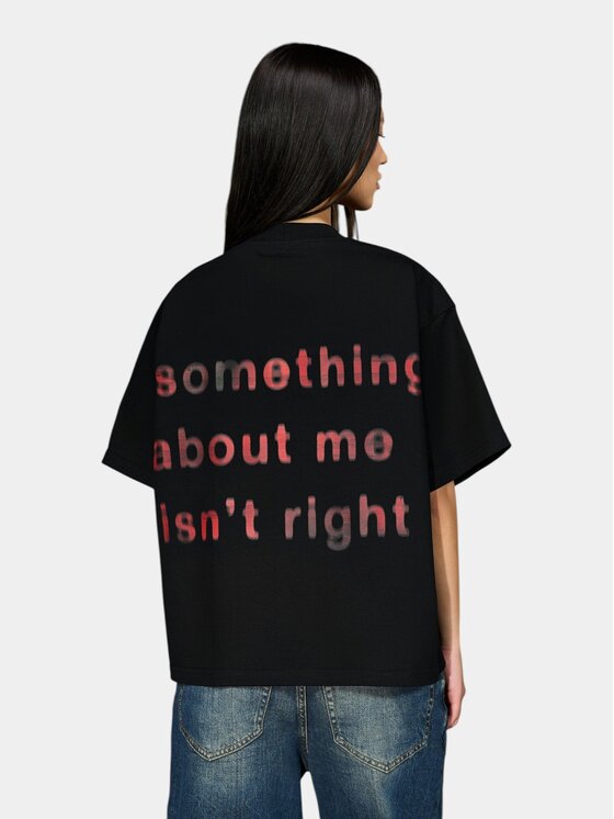 MADE BY SOCIETY MADE BY SOCIETY T-Shirt Tricou ECHO-CHAMBER - T27279 Czarny Basic Fit