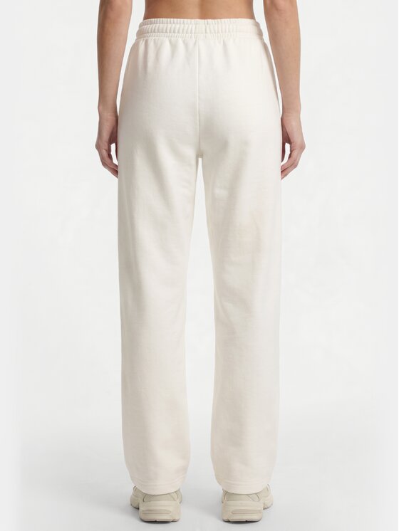 BASICLO BASICLO Spodnie dresowe W-2161-01 Biały Relaxed Fit
